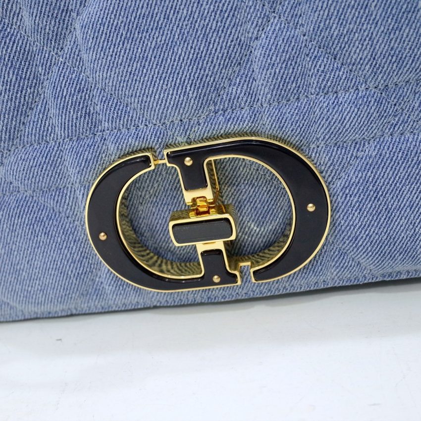 Replica Dior Caro Bag Denim Blue - top-rated replica designer bag