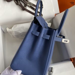 Replica Hermes Birkin Agate Blue - best quality luxury bag dupe