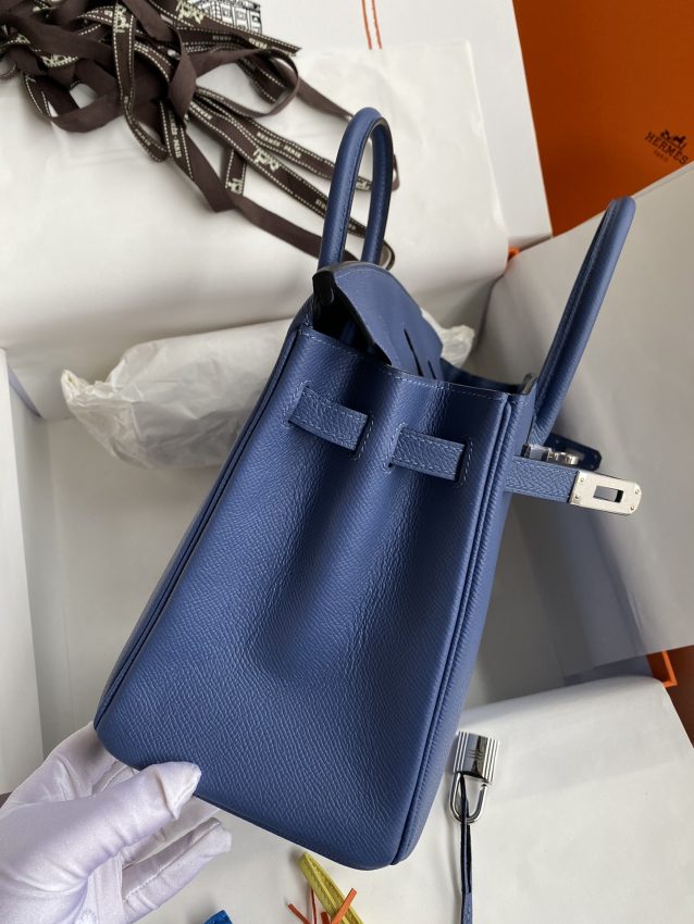 Replica Hermes Birkin Agate Blue - best quality luxury bag dupe