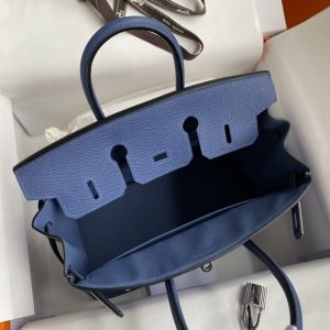 Replica Hermes Birkin Agate Blue - best quality luxury bag dupe