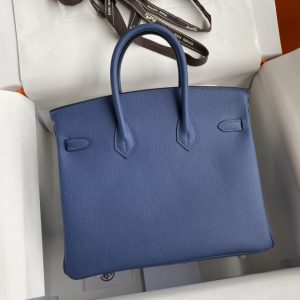 Replica Hermes Birkin Agate Blue - high-quality designer bag clone