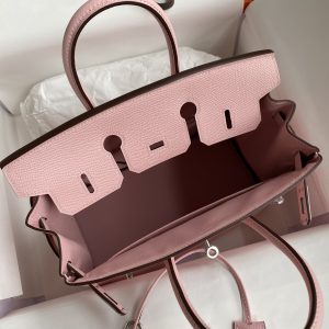 Replica Hermes Birkin Epsom Pink Silver - elite superclone designer purse