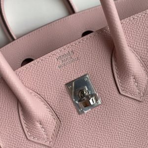 Replica Hermes Birkin Epsom Pink Silver - top-rated replica designer bag