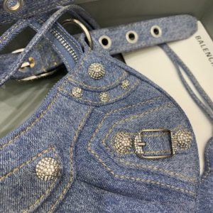 Replica Balenciaga Le Cagole Denim - realistic designer-inspired fake bag
