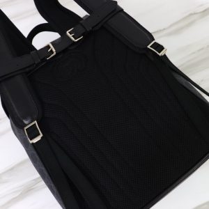 Replica Gucci Interlocking Double G Backpack Black - near-authentic luxury replica handbag