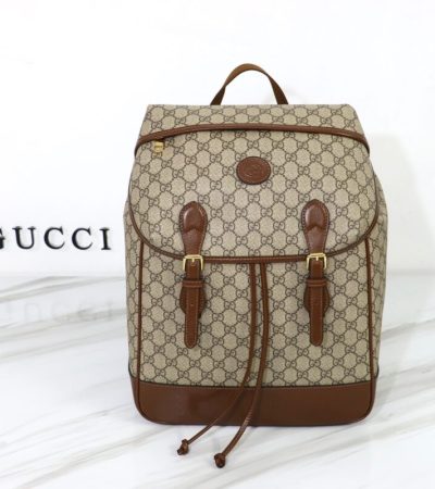 Replica Gucci Interlocking Double G Backpack Beige - high-accuracy replica luxury purse