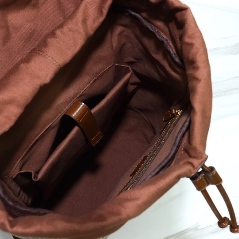 Replica Gucci Interlocking Double G Backpack Beige - near-authentic luxury replica handbag