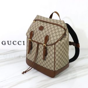 Replica Gucci Interlocking Double G Backpack Beige - premium 1:1 fake handbag model