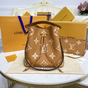 Replica Louis Vuitton Noe Bucket Brown MM - high-quality designer bag clone