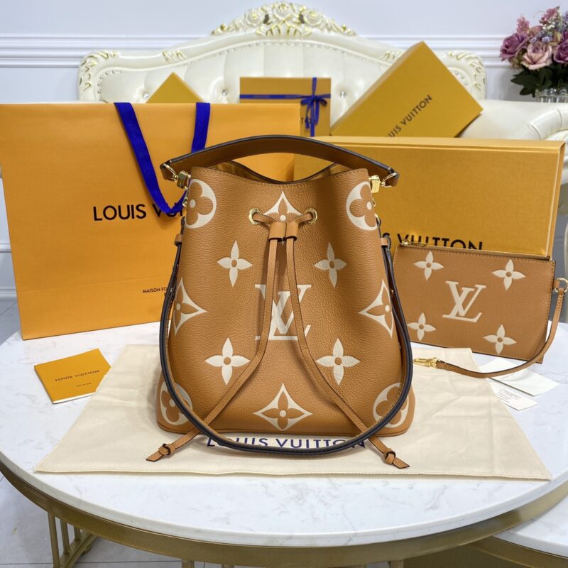 Replica Louis Vuitton Noe Bucket Brown MM - high-quality designer bag clone