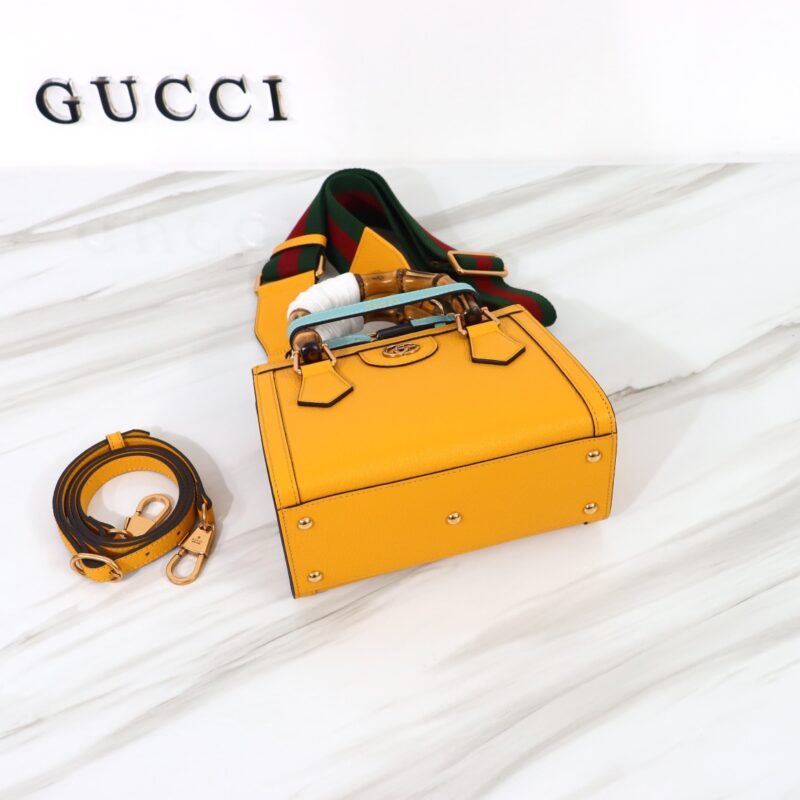 Replica Gucci Diana Small Tote Yellow - best quality luxury bag dupe