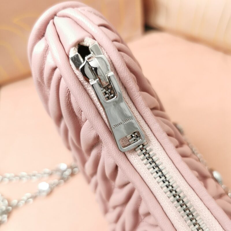 Replica Miu Miu Matelassé Crystal Pink - elite superclone designer purse