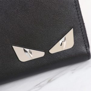 Replica Fendi Grey Eyes Wallet - premium-grade designer purse dupe