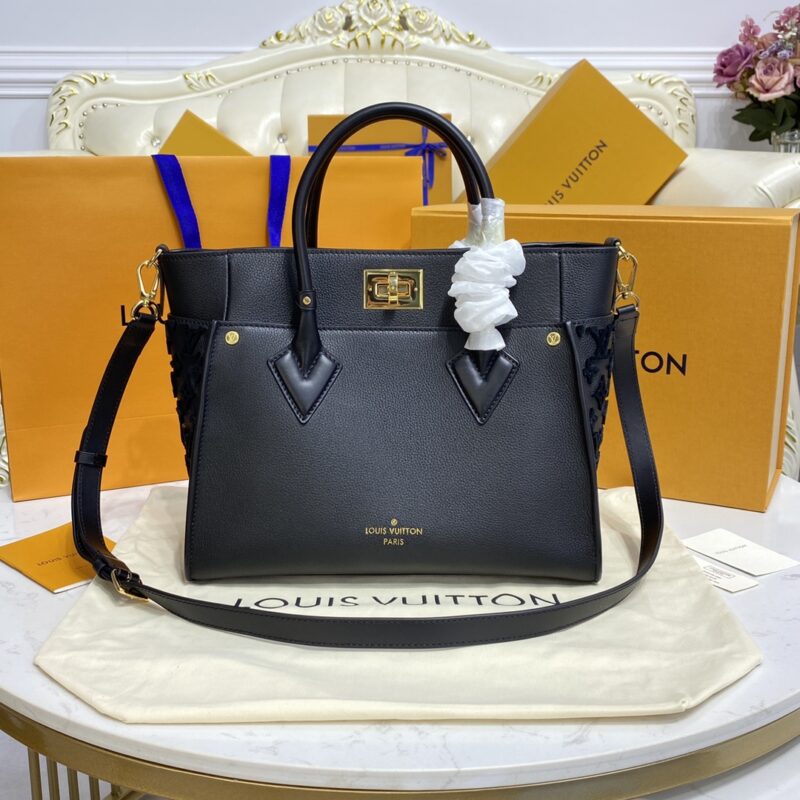 Replica Louis Vuitton On My Side Black All - premium 1:1 fake handbag model