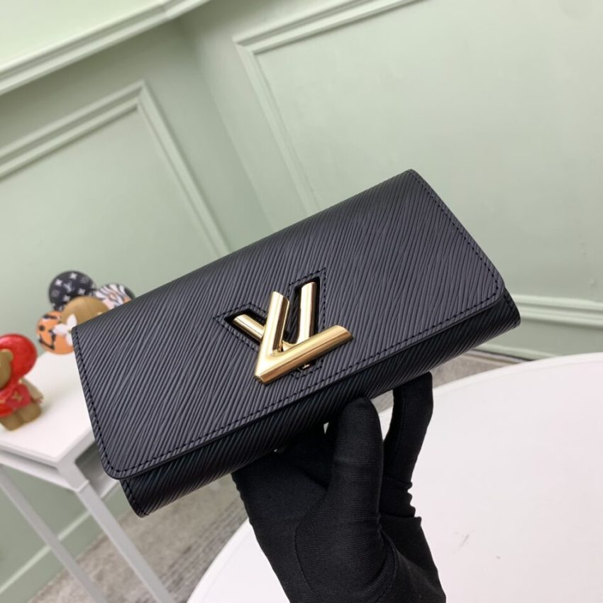 Replica Louis Vuitton Twist Wallet Black - 1:1 designer replica handbag