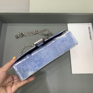 Replica Balenciaga Hourglass On Chain Denim - high-end fake designer purse