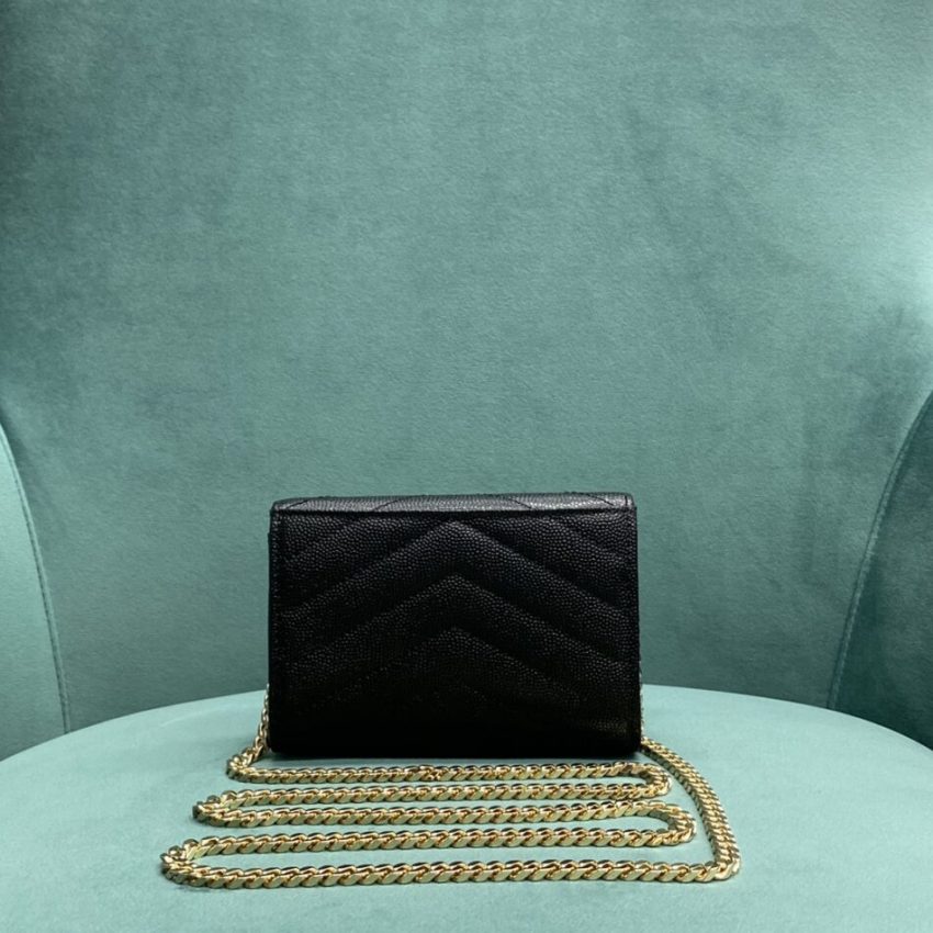 Replica Yves Saint Laurent Chain Wallet Black - top-rated replica designer bag