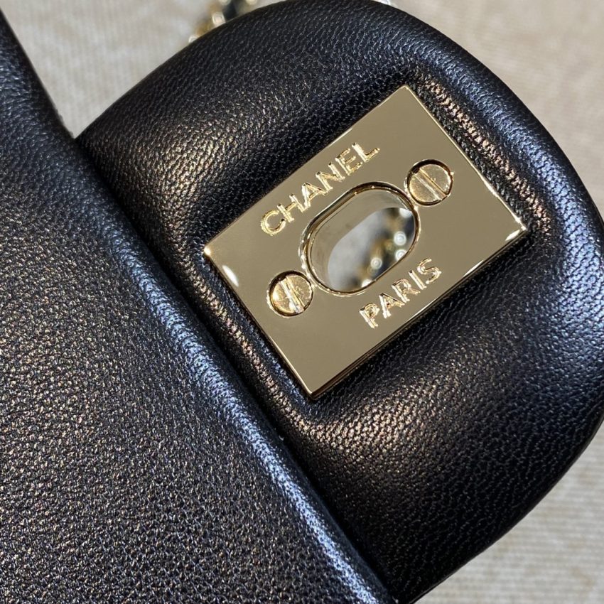 Replica CHANEL CF 20 cm Lion Black - near-authentic luxury replica handbag