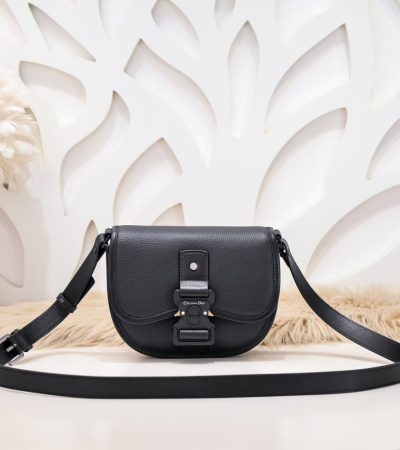 Replica Dior Mini Gallop Bag with Strap Black - high-end fake designer purse
