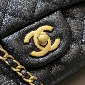 Replica CHANEL CF Handle Black - near-authentic luxury replica handbag