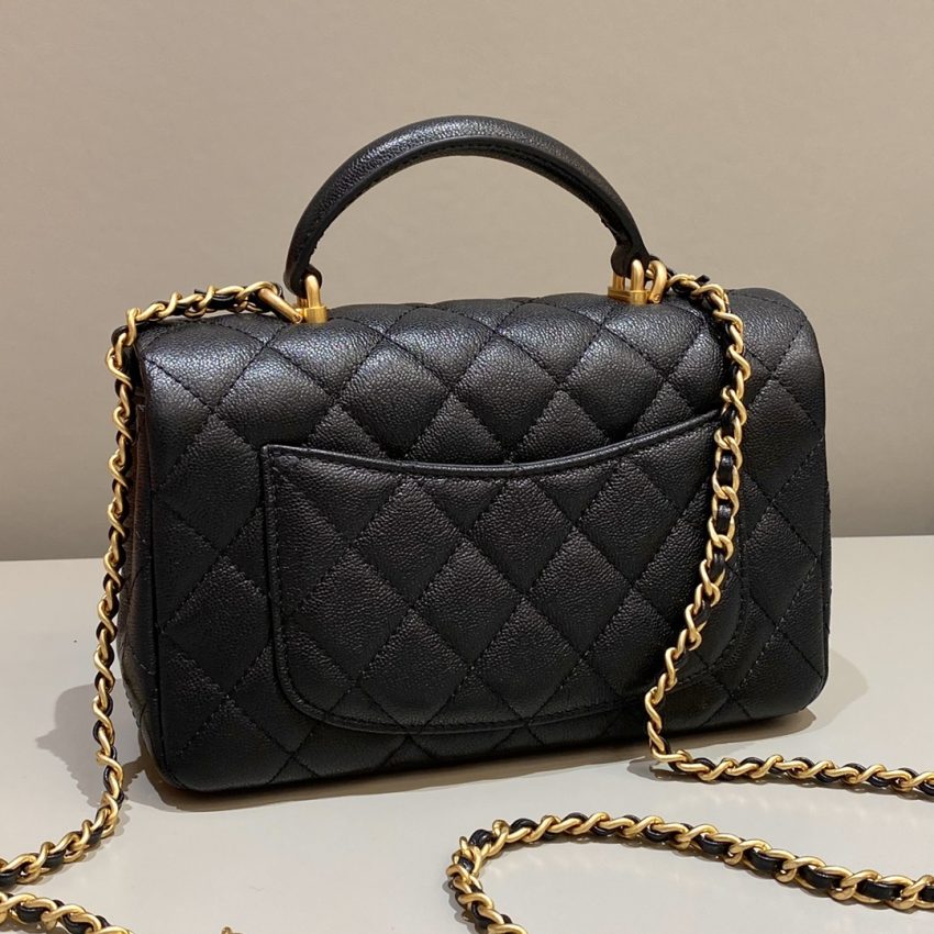 Replica CHANEL CF Handle Black - premium-grade designer purse dupe