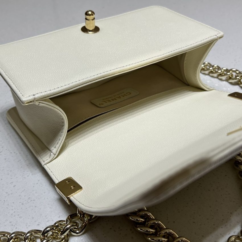 Replica CHANEL Le Boy Small Ivory - top-rated replica designer bag