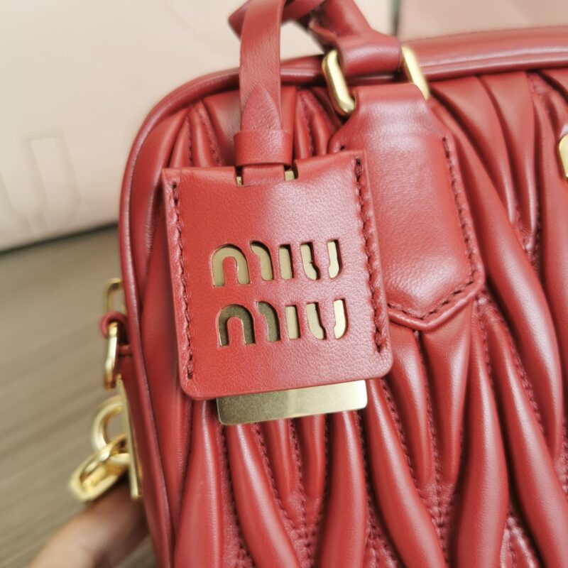 Replica Miu Miu Arcadie Medium Red - ultra-realistic fake designer tote