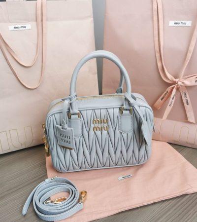 Replica Miu Miu Arcadie Medium Sky Blue - ultra-realistic fake designer tote