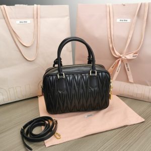 Replica Miu Miu Arcadie Medium Black - high-accuracy replica luxury purse