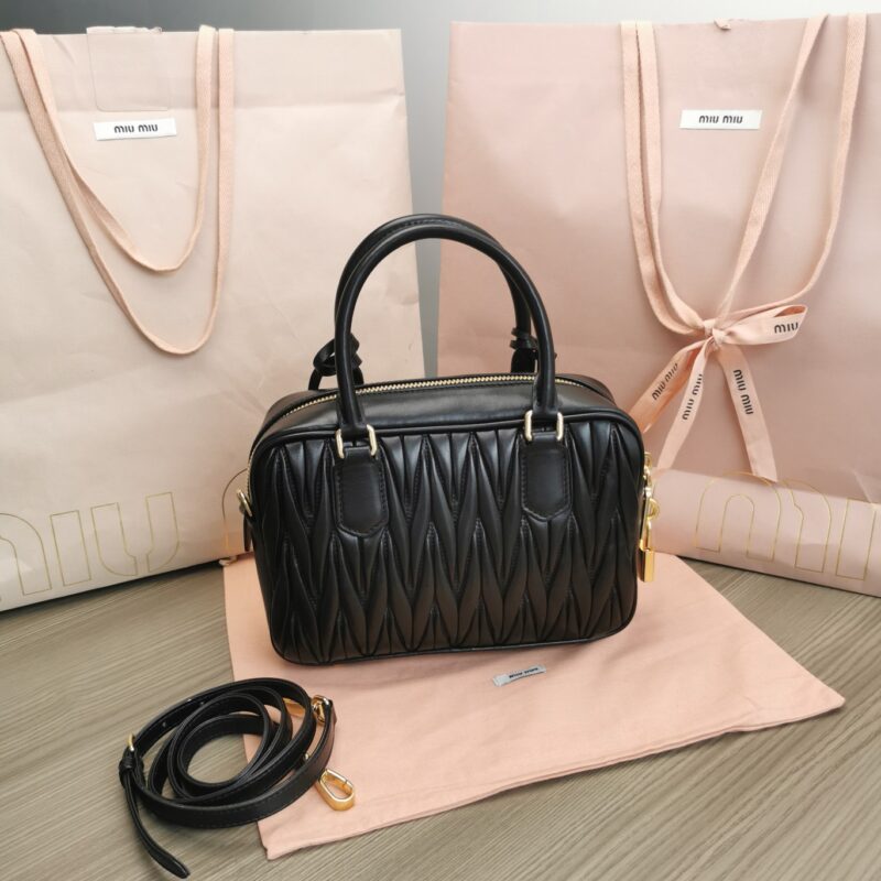 Replica Miu Miu Arcadie Medium Black - high-accuracy replica luxury purse