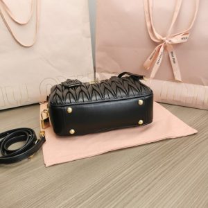Replica Miu Miu Arcadie Medium Black - realistic designer-inspired fake bag
