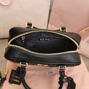 Replica Miu Miu Arcadie Medium Black - top-tier luxury replica shoulder bag