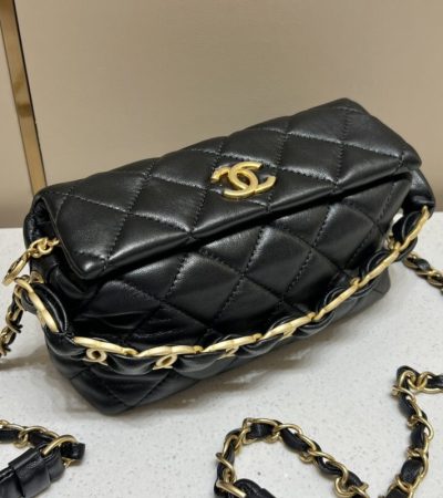 Replica CHANEL Hobo Bag Black - authentic-look luxury purse replica