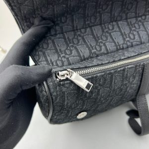 Replica Dior Saddle Bag Oblique Black - top-tier luxury replica shoulder bag
