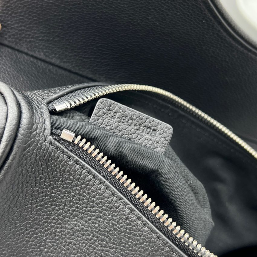 Replica Dior Saddle Bag Full Black Calfskin - high-accuracy replica luxury purse