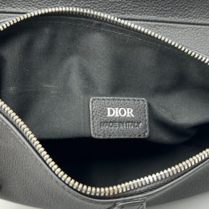 Replica Dior Saddle Bag Full Black Calfskin - best quality luxury bag dupe