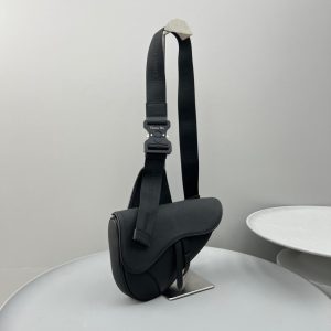 Replica Dior Saddle Bag Full Black Calfskin - best-selling designer handbag dupe