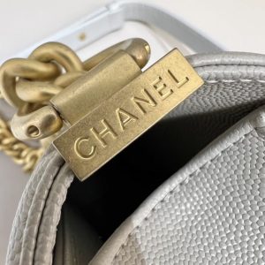 Replica CHANEL Le Boy Grey Gold - best-selling designer handbag dupe