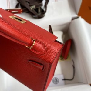 Replica Hermes Kelly Epsom Bright Red - high-quality designer bag clone