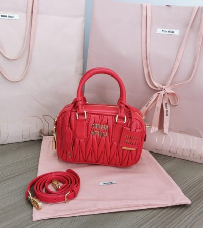 Replica Miu Miu Arcadie Small Red - ultra-realistic fake designer tote
