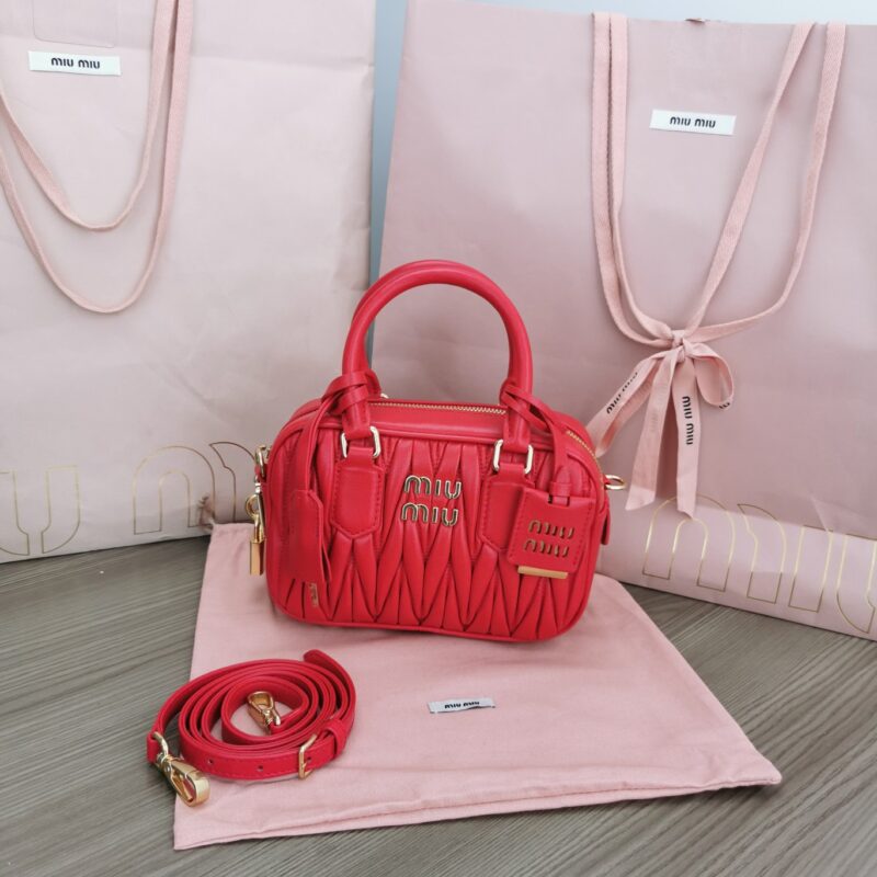 Replica Miu Miu Arcadie Small Red - ultra-realistic fake designer tote