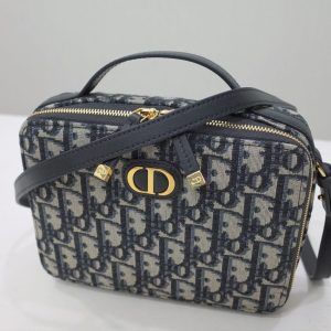 Replica Dior Caro Box Bag CD Print - realistic designer-inspired fake bag