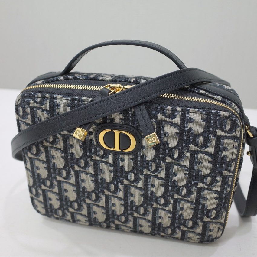 Replica Dior Caro Box Bag CD Print - realistic designer-inspired fake bag