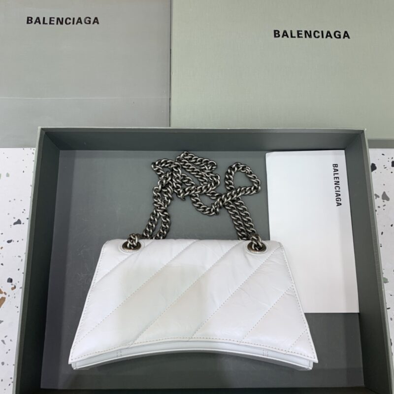 Replica Balenciaga Crush Small White - near-authentic luxury replica handbag