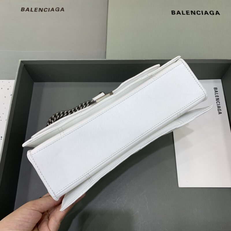 Replica Balenciaga Crush Small White - authentic-look luxury purse replica