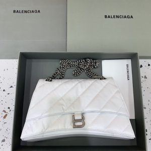 Replica Balenciaga Crush Large White - near-authentic luxury replica handbag