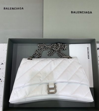 Replica Balenciaga Crush Large White - near-authentic luxury replica handbag