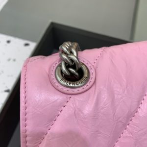 Replica Balenciaga Crush Large Pink - top-tier luxury replica shoulder bag