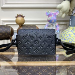 Replica Louis Vuitton Steamer Wearable Wallet Full Black - high-quality designer bag clone