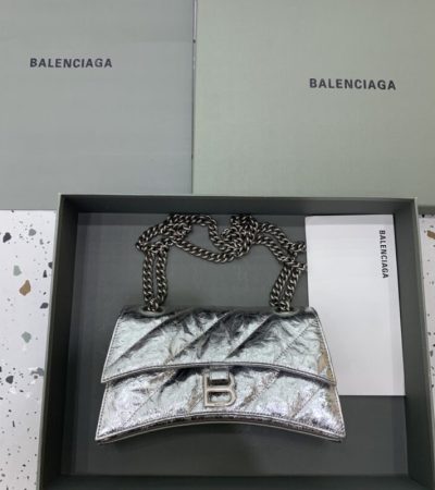 Replica Balenciaga Crush Small Silver - near-authentic luxury replica handbag